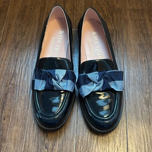 Kate Spade Leandra Loafer in Navy - Picture 2 of 7